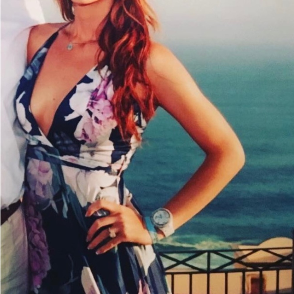 Blue Floral Maxi